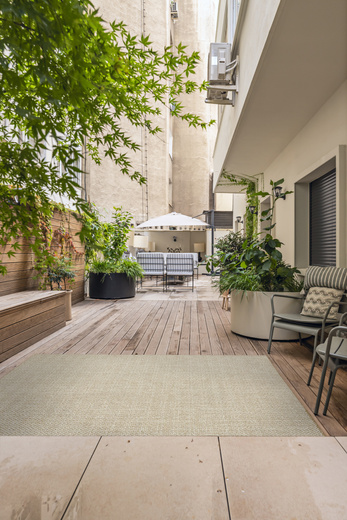 Dywan Sznurkowy Ella ST033A cream/cream Beż Krem Jodełka Outdoor