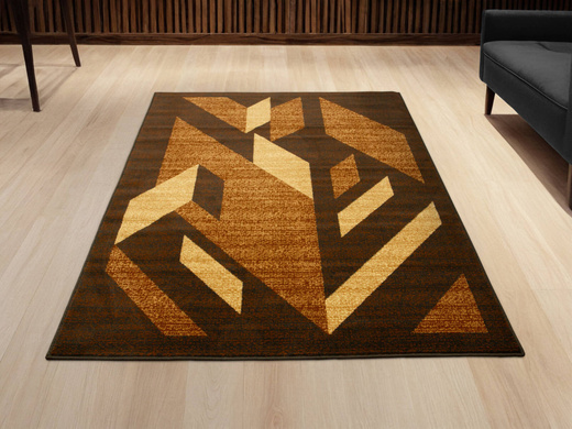 Dywan Agnella Standard Kanas Cynamon Beż Brąz Abstrakcja