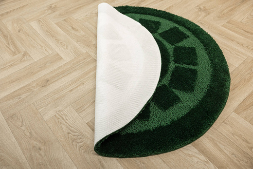 Dywanik Okrągły Łazienkowy Antypoślizgowy Ocean Butelkowa Zieleń