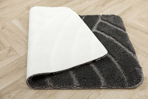 Dywanik Łazienkowy Antypoślizgowy Sash Dark Grey Ciemny Szary Pasy