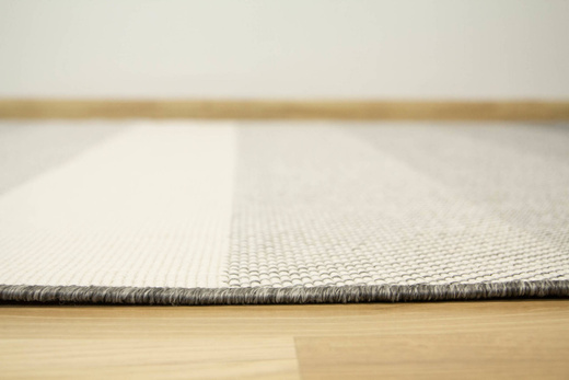 Dywan Dwustronny Sznurkowy Brussels 205248/10010 silver pasy Outdoor