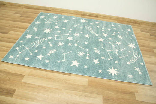 Dywan Lima 9572A blue/cream Pastelowy Niebieski Kremowy Gwiazdy Nocne Niebo