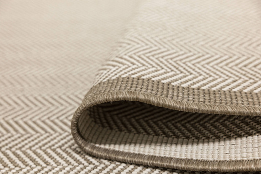 Dwustronny Sznurkowy Chodnik Brussels 205681/10610 Linen Krem Beż Jodełka szerokość 80 cm