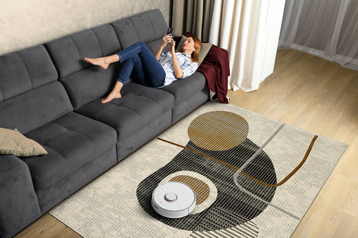 Dywan Verano H555A cream/antrasit Krem Szary Złoty