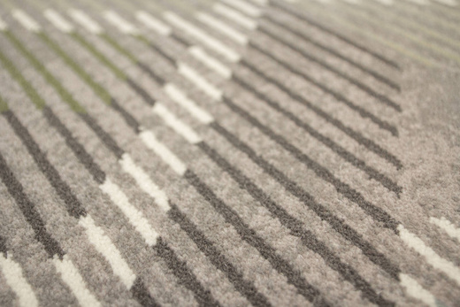 Dywan Wełniany Ballata Elian Shale Szary Zielony Geometria