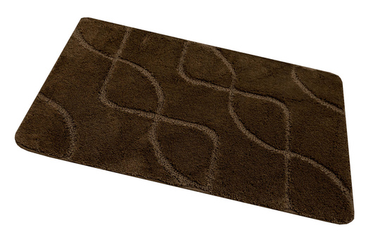 Dywanik Łazienkowy Antypoślizgowy Ivona Brown Brąz Linie