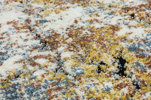 Dywan Bosa 8621A cream/somon Kremowy Miedziany Niebieski Abstrakcja