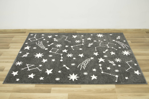 Dywan Lima 9572A d.grey/cream Szary Kremowy Gwiazdy Nocne Niebo