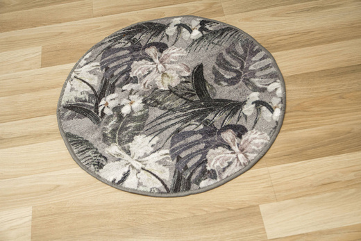 Okrągły Dywan Monstera Grey HD