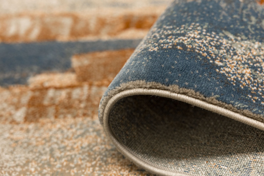 Dywan Argent 16434 O10 Orange Niebieski Pomarańczowy Tynk