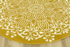 Okrągły Dywan Luna 503788/89955 mustard Musztardowy