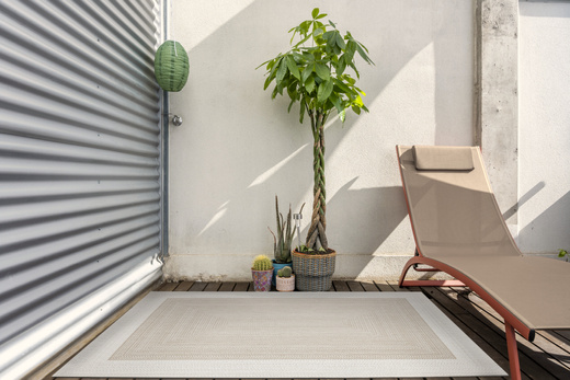 Dywan Dwustronny Sznurkowy Brussels 205830/10820 Jute Outdoor Ramki Beż Krem