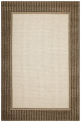 Dywan Płasko Tkany Natura PT 979/91 Brąz Beż z ramką