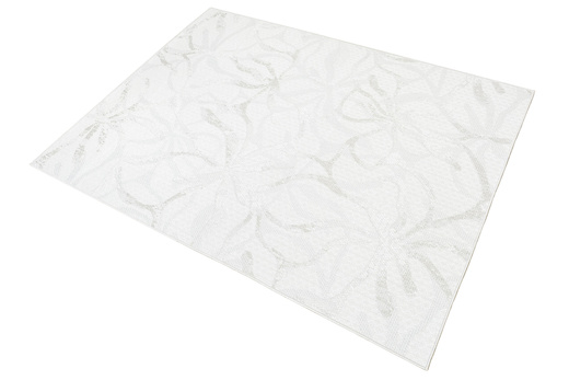 Dywan Sznurkowy Haga 04720A l.grey/cream Szary Beż Krem Kwiaty Outdoor