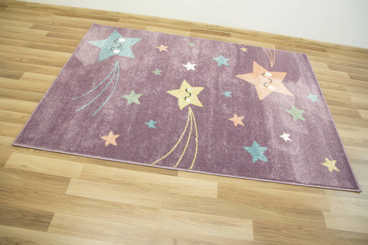 Dywan Lima 1296A lila/blue Uśmiechnięte Gwiazdki