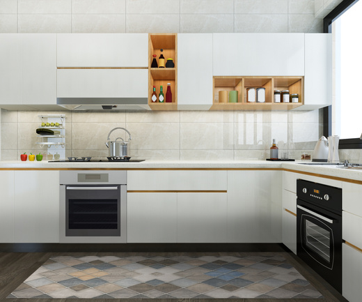 Antypoślizgowy Dywanik Łazienkowy Kuchenny Mata Magic M2 Szary Beż Romby