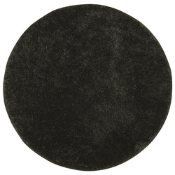 Okrągły Dywan Boho 111 black Czarny Shaggy