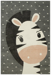 Dywan Dziecięcy Lima C885A l.grey/cream Zebra Róż Krem Szary