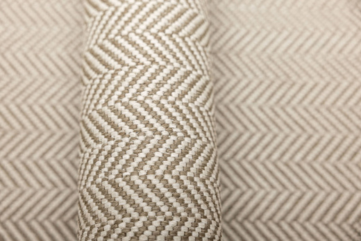 Dwustronny Sznurkowy Chodnik Brussels 205681/10610 Linen Krem Beż Jodełka szerokość 120 cm