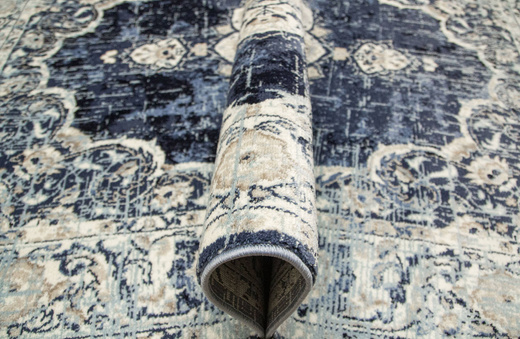 Dywan Victoria 7094A l.blue/cream Ornament Niebieski Krem