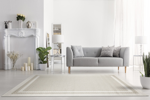 Dywan Sznurkowy Haga 04003A vizon/cream Krem Beż Ramka Outdoor