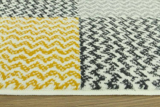 Dywan Luna 503568/89935 mustard patchwork