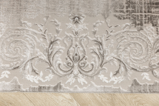 Dywan Nantes NT211A Vizon/Vizon Szarobeżowy Krem Ornament