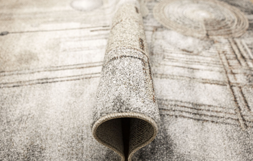 Dywan Ponte N877A d.grey/beige Szary Brąz Okręgi