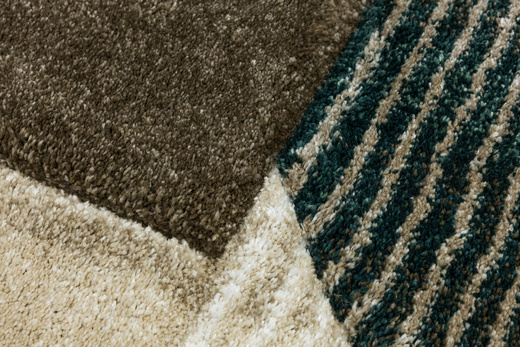 Dywan Kandy N372A l.beige/emeral Butelkowa zieleń Beż Fryz