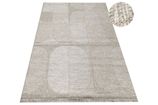 Dywan Sznurkowy Oria 65000/VH7-X Beż Szary Gruby Splot Outdoor