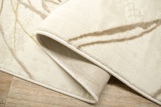 Lśniący Dywan Allora Plus F353A Beige Beż Złoty Okręgi