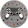 Okrągły Dywan Lima G928A l.grey/d.grey Gamepad Szary