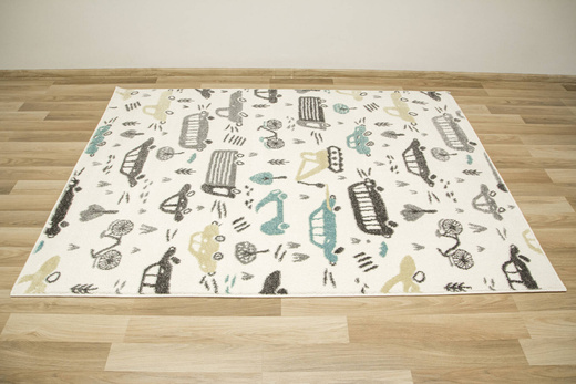 Dywan Dziecięcy Lima G762A cream/d.grey Samochody Krem Szary