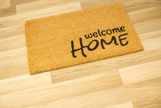 Antypoślizgowa Wycieraczka Kokosowa Retro Welcome Home