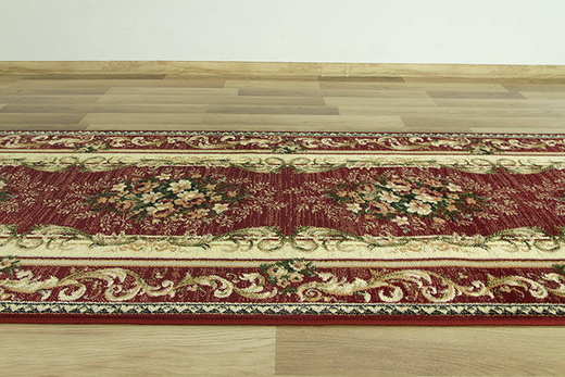 Chodnik Lotos 535/210 bordowy szerokość 100 cm