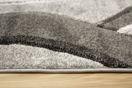 Dywan Amelia B178B grey/d.grey Szary Czarny Wstęgi Fale