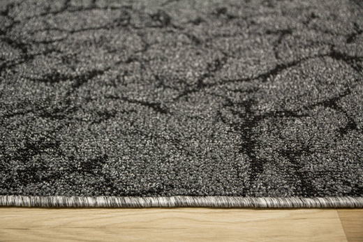 Wykładzina Marble 75 Ciemny Szary Czarny Marmur szerokość 4 m