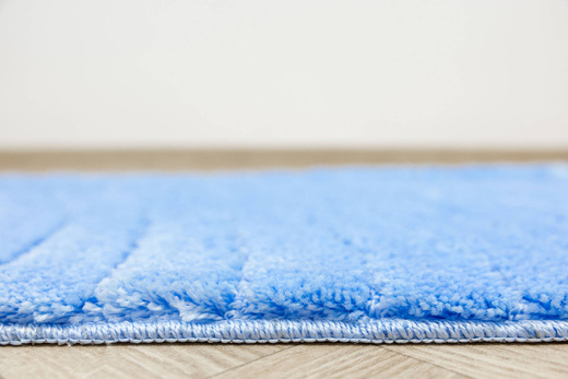 Dywanik Łazienkowy Antypoślizgowy Sara Light Blue Niebieski Fale