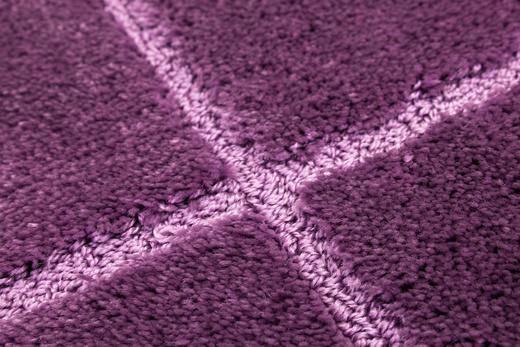 Dywanik Łazienkowy Antypoślizgowy Inez Violet Fioletowy Geometria