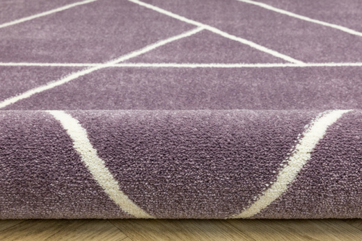 Dywan Dziecięcy Lima C877B lila/cream Fiolet Krem Trójkąty