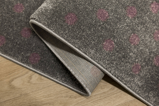 Dywan Dziecięcy Lima G930A l.grey/lila Szary Fiolet Serce