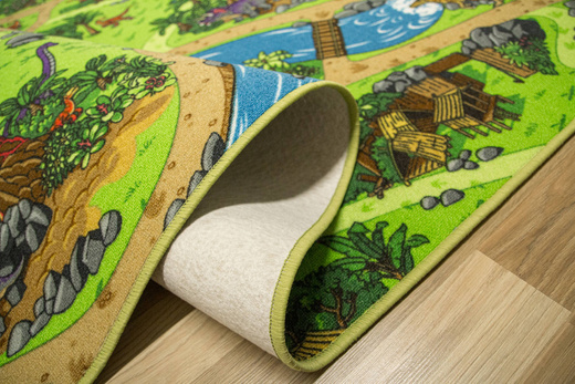 Dywan Dziecięcy Dino Wioska Dinozaurów