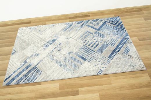 Dywan Home 354 grey/navy Szary Niebieski Paski