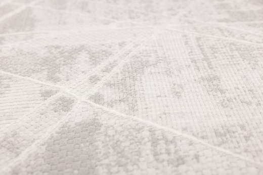 Dywan Illusion H017A creamHB/l.grey Szary Krem Lśniący Marmur Linie