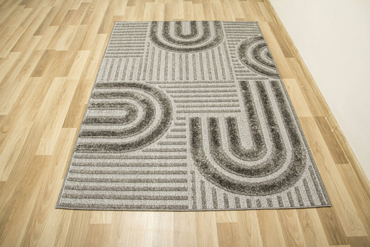 Dywan Amigo 0E560A anthracite Antracyt Półkola