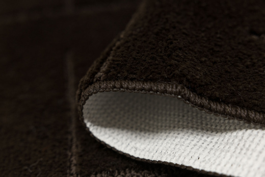 Komplet 3-częściowy Łazienkowy Teramo Wenge Brąz Kwadraty