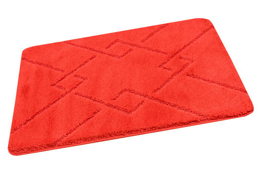 Dywanik Łazienkowy Antypoślizgowy Moreno Red Czerwony Romby