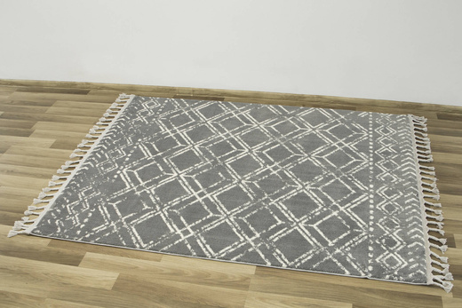 Dywan Karof 2588A grey/white 43 Szary Krem Romby