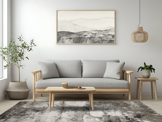 Dywan Ponte N840A l.grey/d.grey Szary Brąz Beton