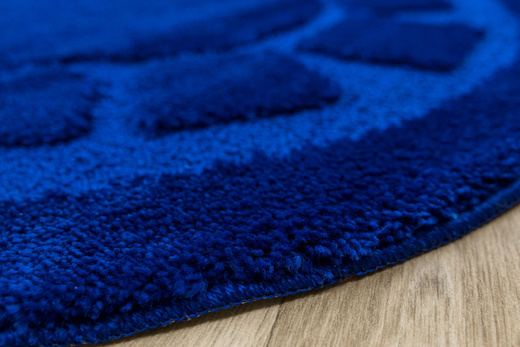 Dywanik Okrągły Łazienkowy Antypoślizgowy Ocean Blue Niebieski